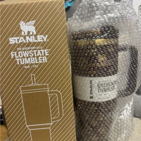 Stanley 40oz Tumbler in brown with Gold Accents. New. - Picture 3 of 7